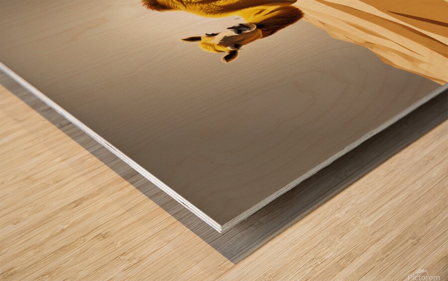 le desert  Wood print