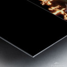 TITLE : CROSS BURNING  Metal print