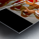 TITLE : GLASS TABLE  ENIGMA   Metal print