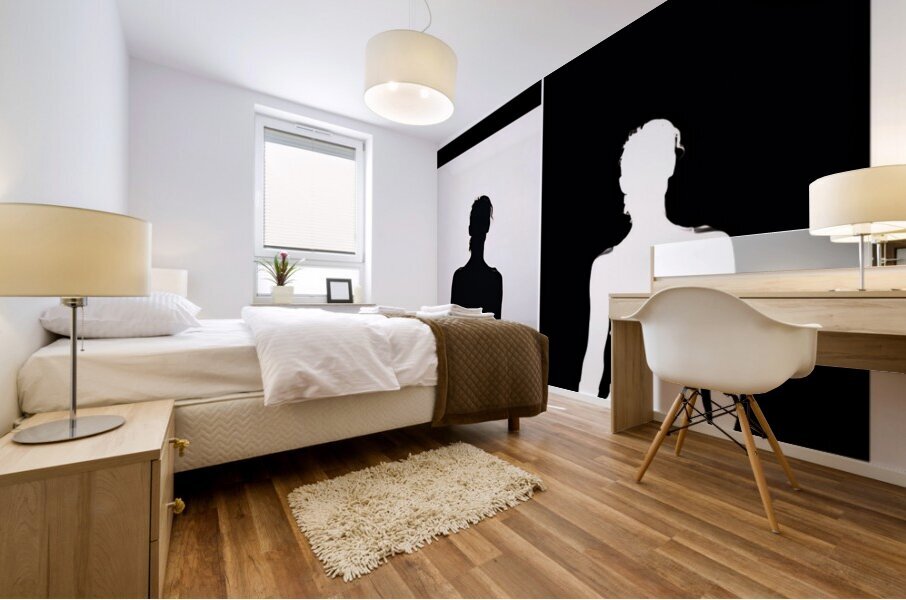 TITLE : BLACK  WHITE Mural print