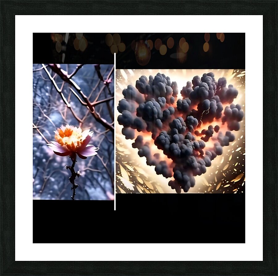 TITLE : STORM & BLOOM Picture Frame print