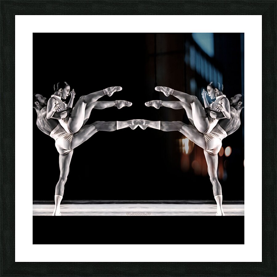 TITLE : BALLET BRAWL Picture Frame print