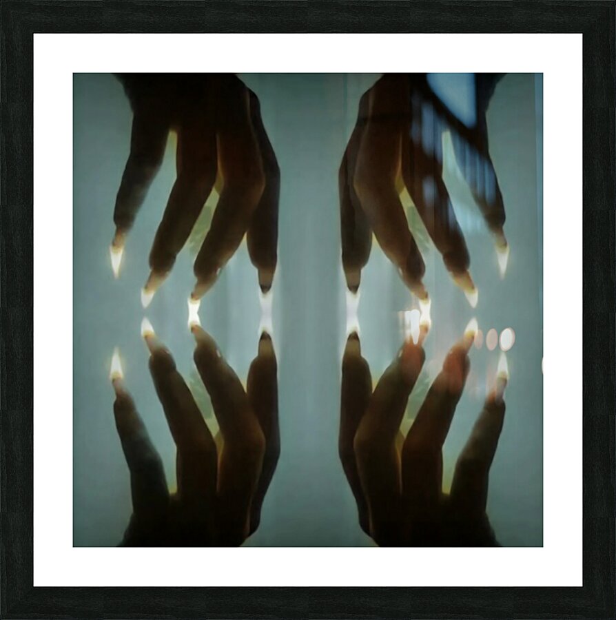 TITLE : BURNING TOUCH Picture Frame print