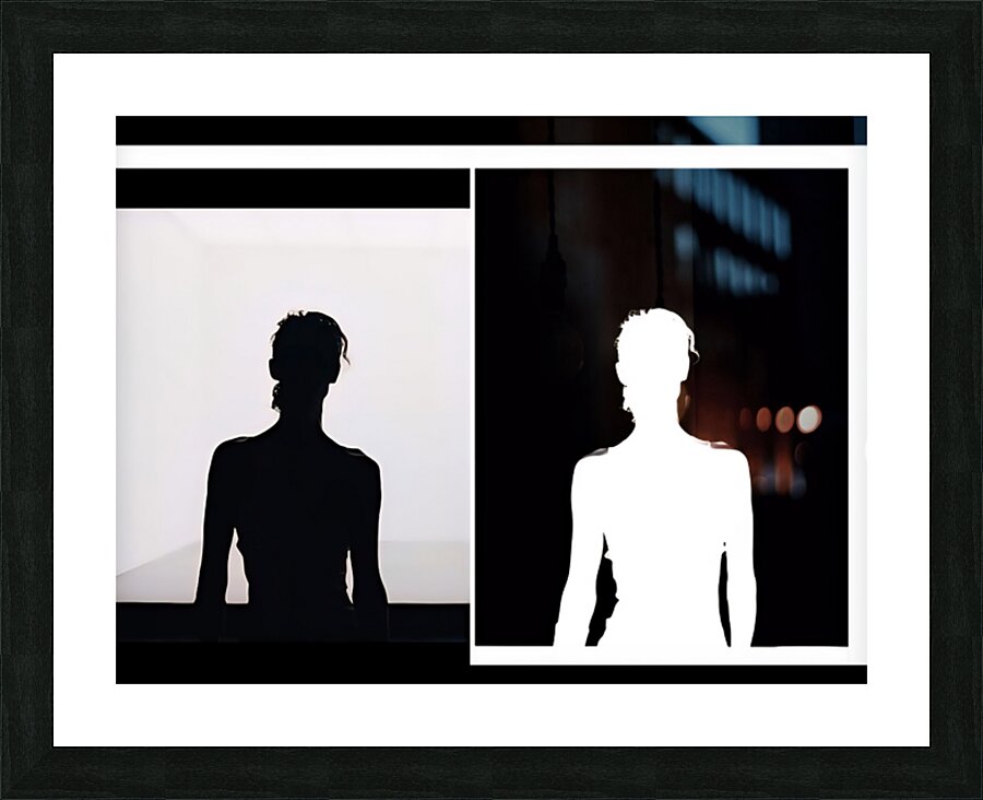 TITLE : BLACK  WHITE Picture Frame print