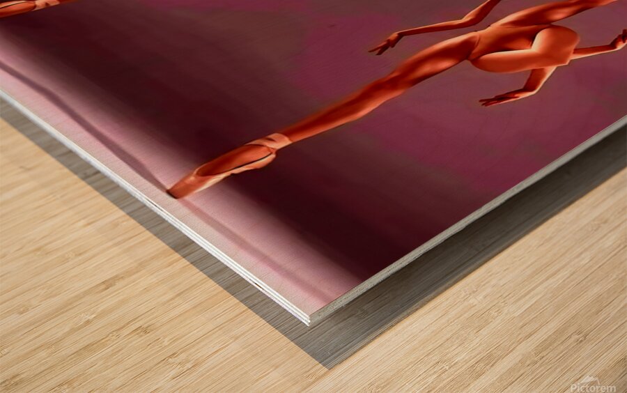 TITLE: BALLET CONFIGURATION  Wood print