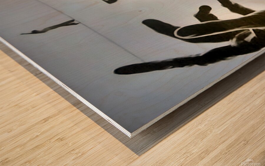 TITLE: LINE WALKING ...   Wood print