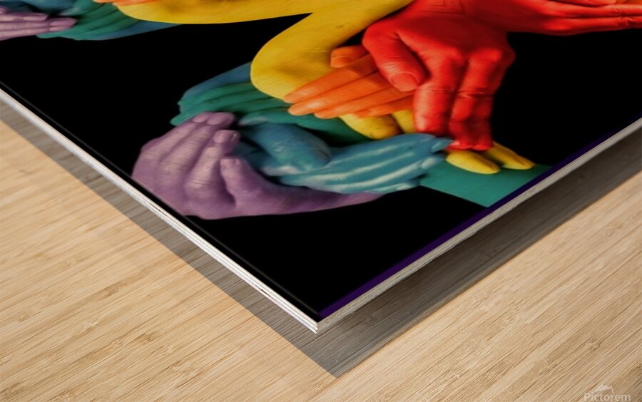 TITLE: CONNECTED STRENGTH  Wood print