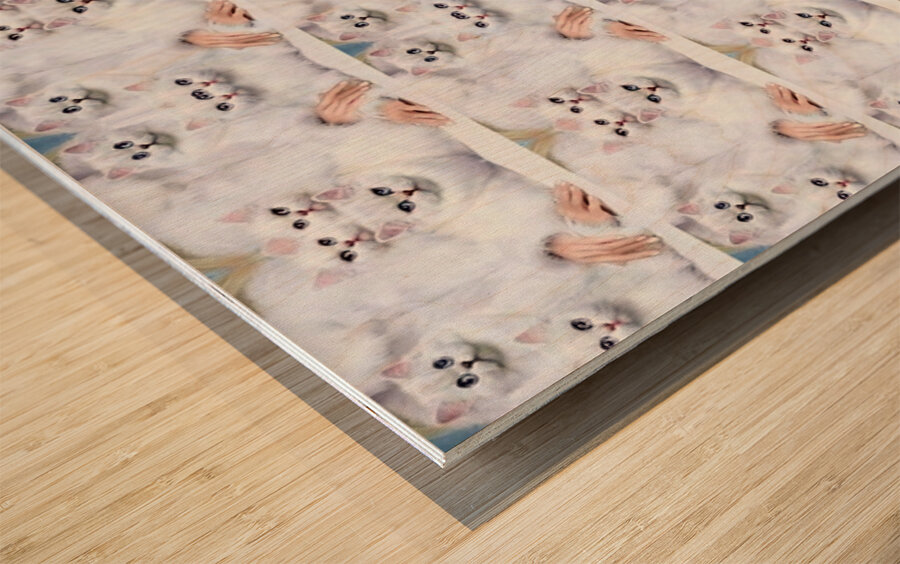 TITLE : FELINE COMPOSITION Wood print