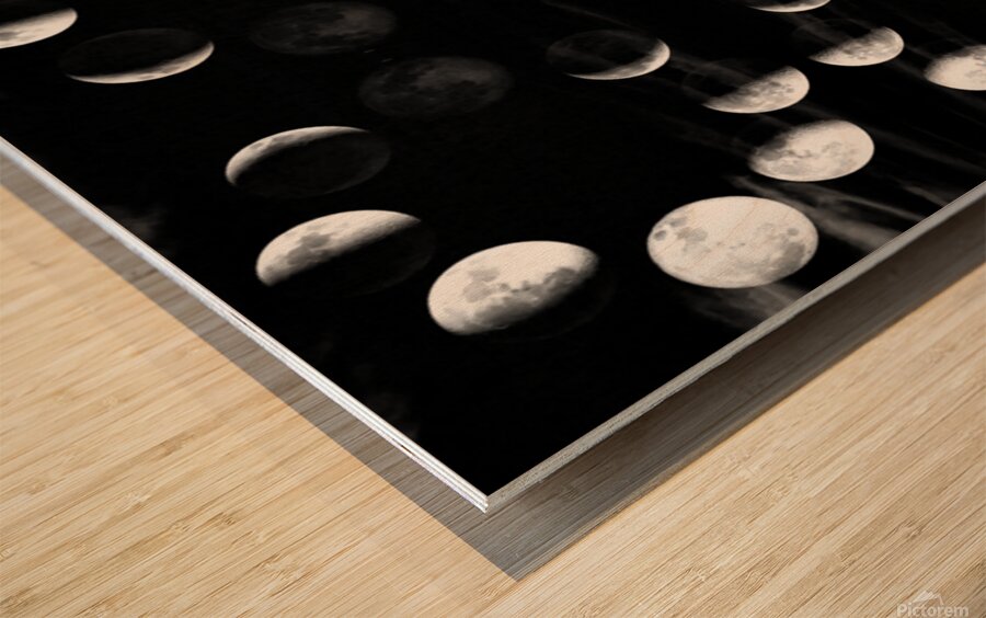 TITLE: COSMIC GLOW Wood print