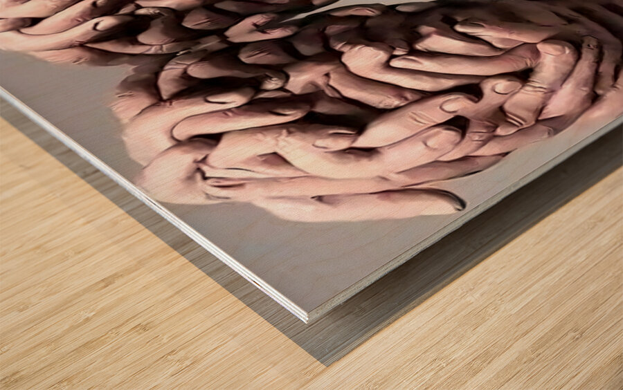 TITLE : DUET IN TOUCH Wood print