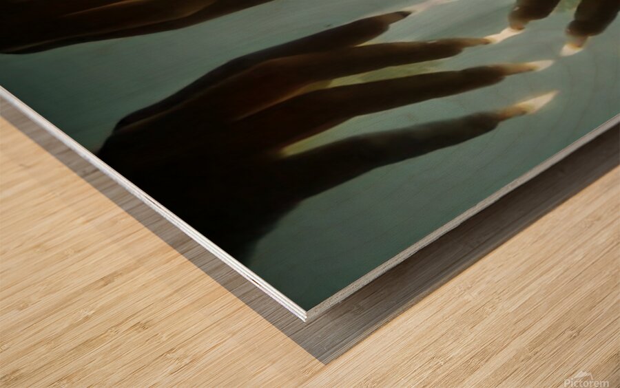 TITLE : BURNING TOUCH Wood print