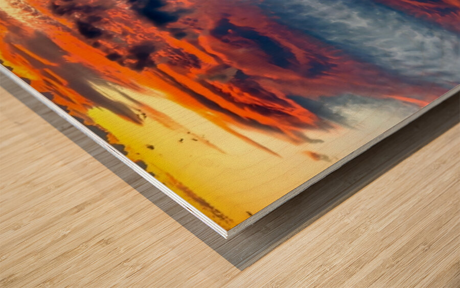 TITLE :CELESTIAL GLOW  Wood print