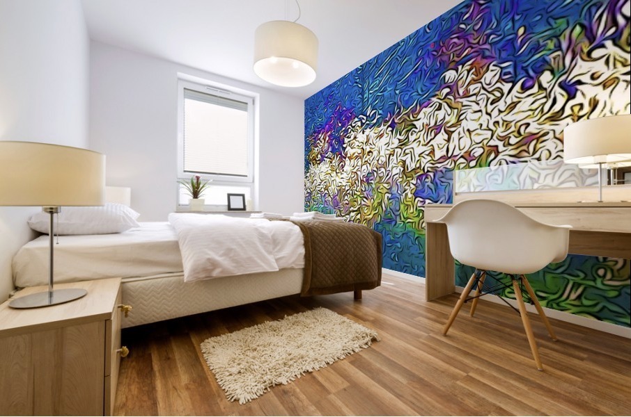 Grasses On Fire Mural print