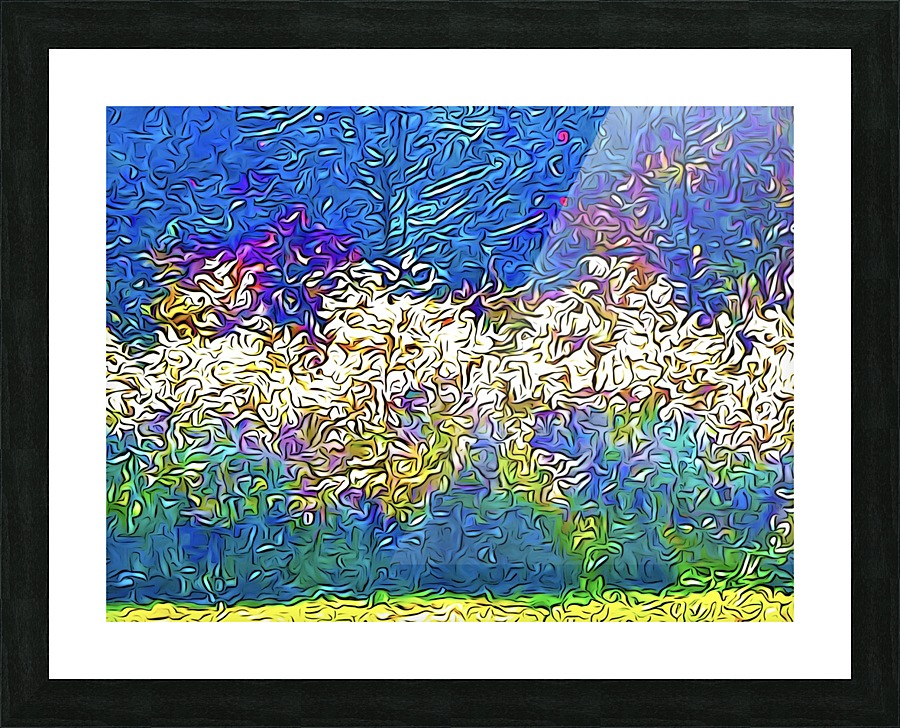 Grasses On Fire Picture Frame print