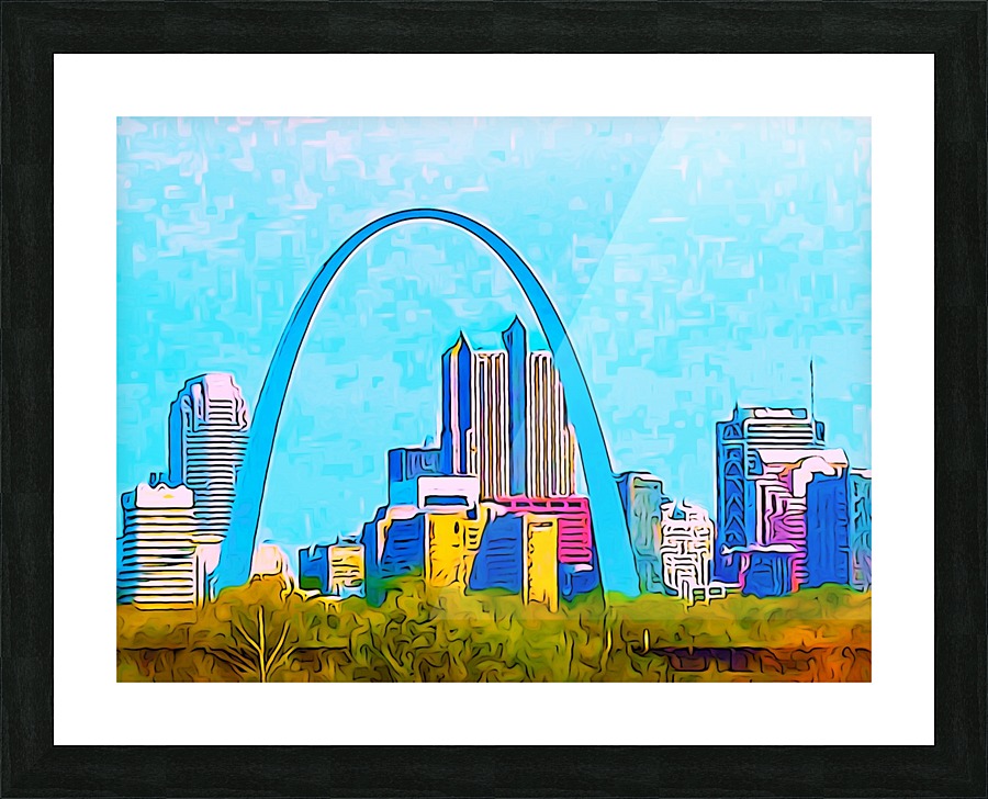 Saint Louis Arch Picture Frame print