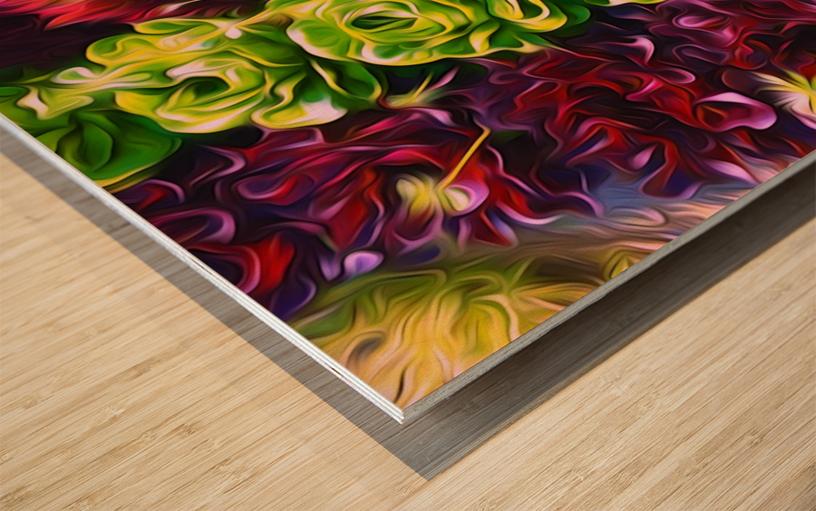 Lettuces Wood print