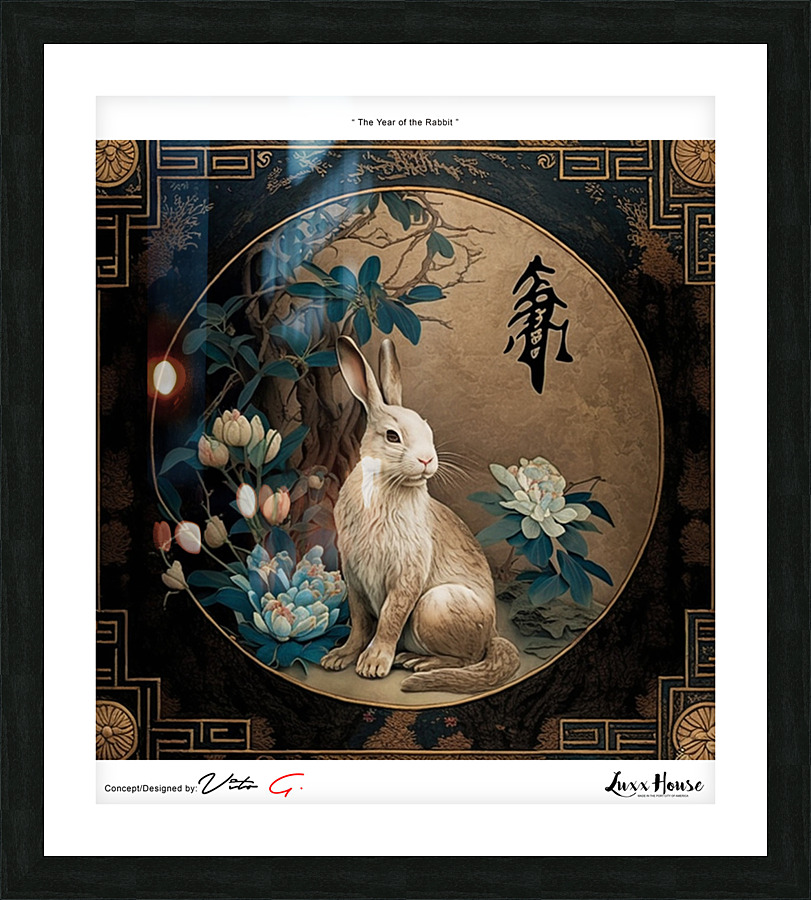 Year of the Rabbit A5 Picture Frame print