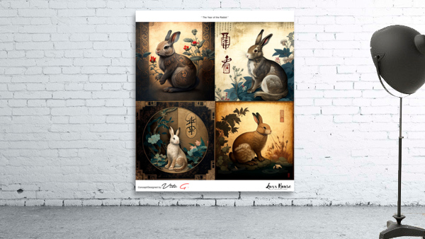 Year of the Rabbit A1 Wall Preview
