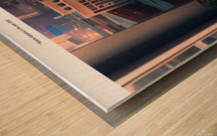 Mobile Alabama in the Year 2053 A10 Wood print