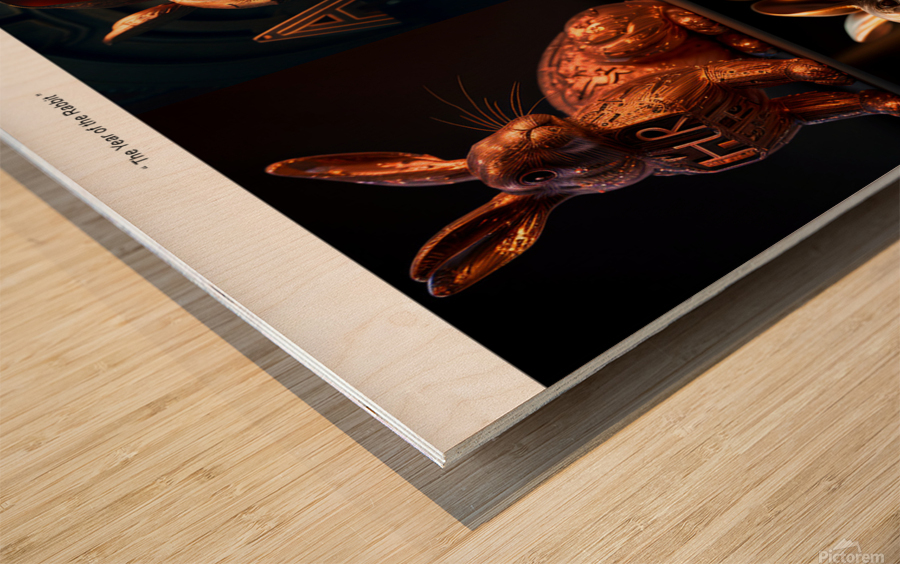 Year of the Rabbit C1 Wood print