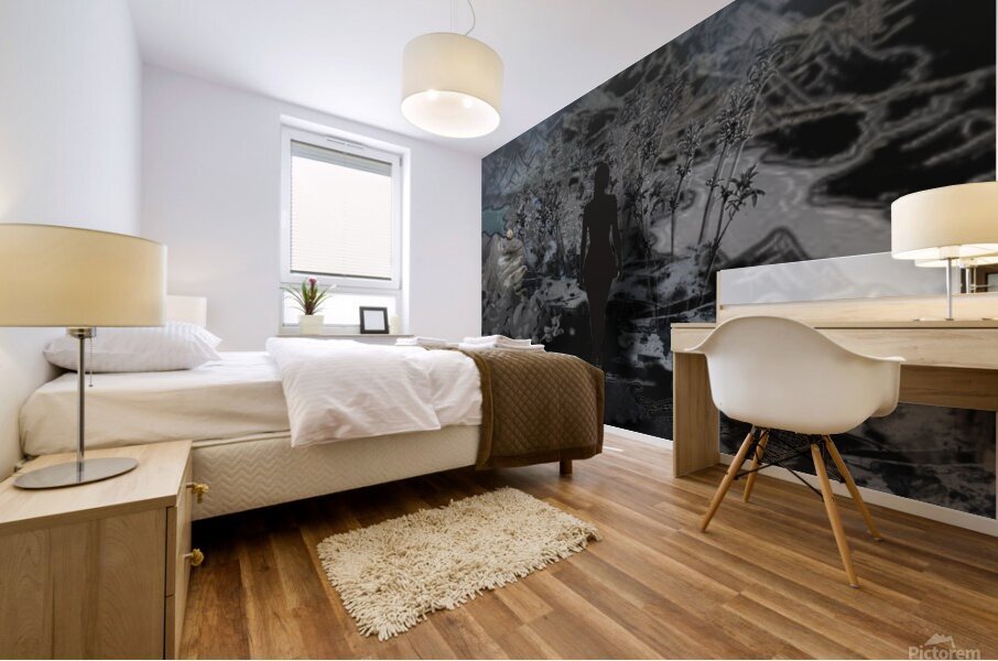 Moon Landscape Mural print