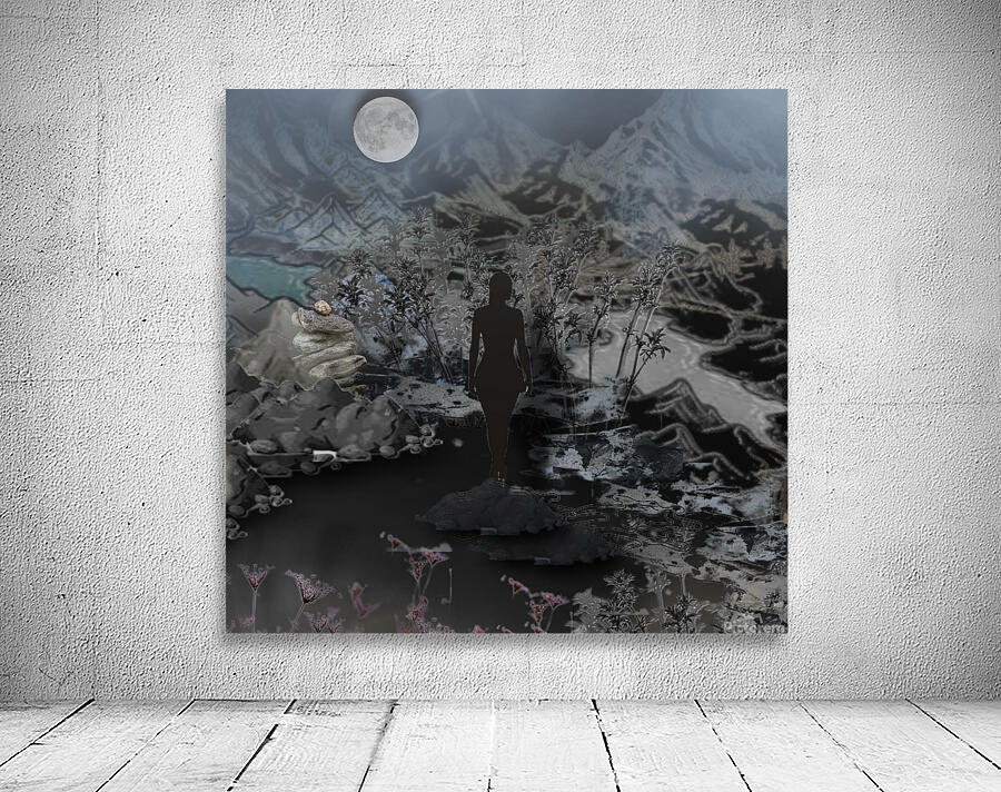 Moon Landscape Wall Preview