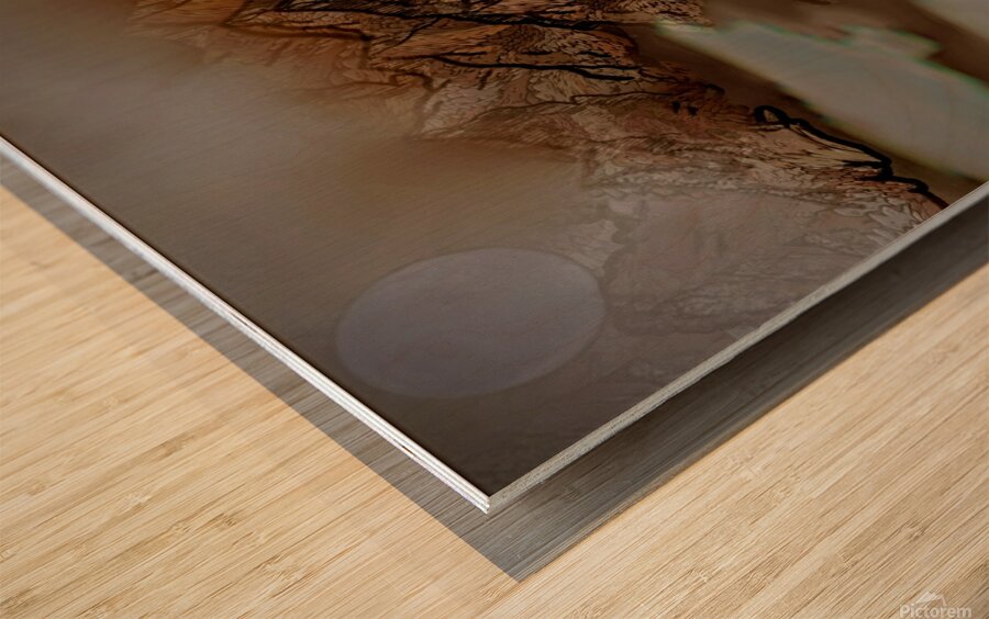 Mountains Wood print