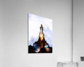 Space Launch Rocket Universe Acrylic Print