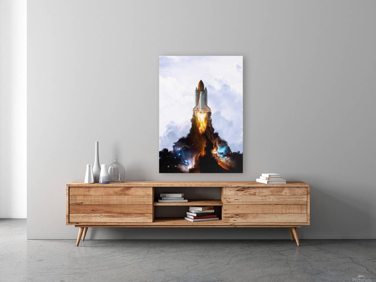 Space Launch Rocket Universe Reproduction