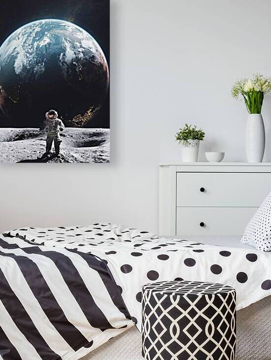 Astronaut walking on the Moon by Gen Z