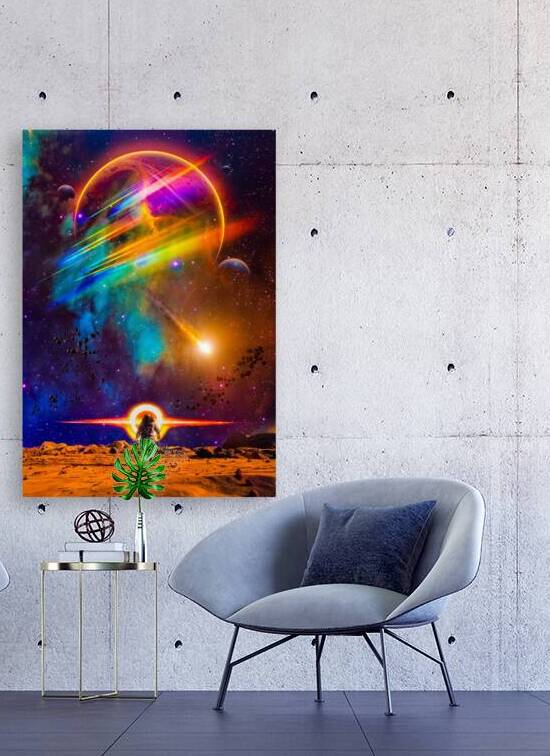 Astronaut walking on the planet Mars  by Gen Z