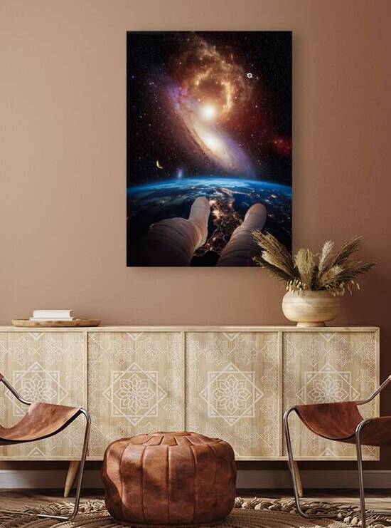 Astronaut weightlessness planet Earth by Gen Z