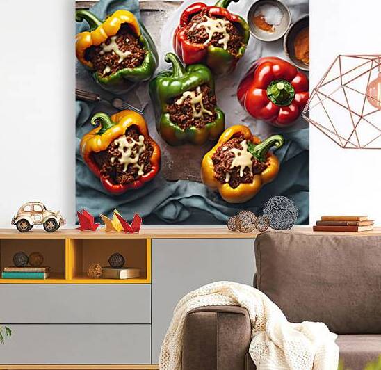  Stuffed bell peppers filled with tender ground by ml king