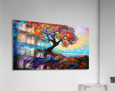 Textured impressionist tree1 Acrylic Print