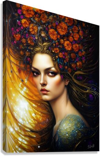 Floral Nymph Canvas Print