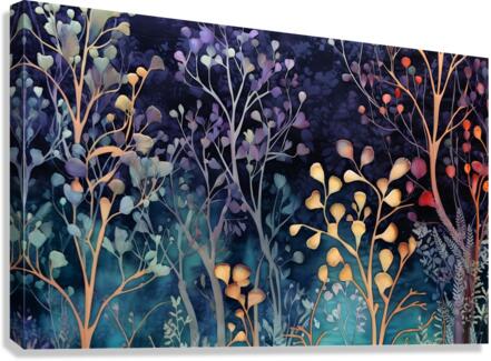Herbal Abstract print1 Canvas Print