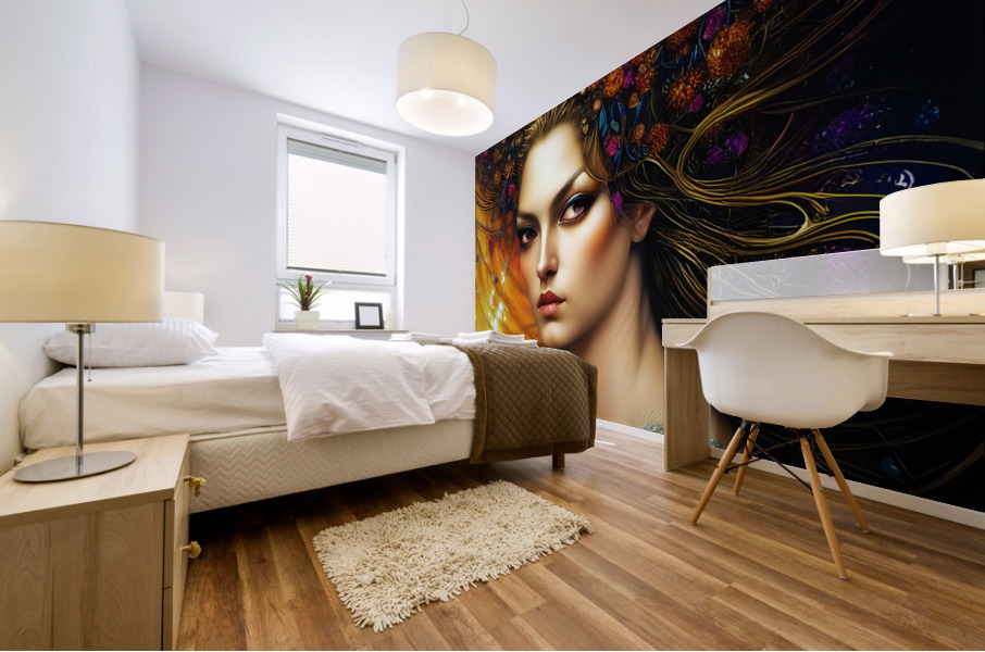 Floral Nymph Mural print