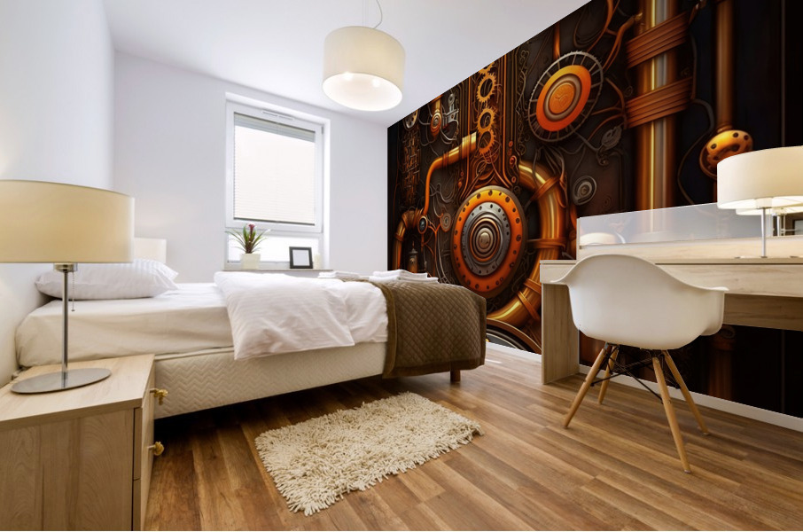 Steampunk Abstract2 Mural print