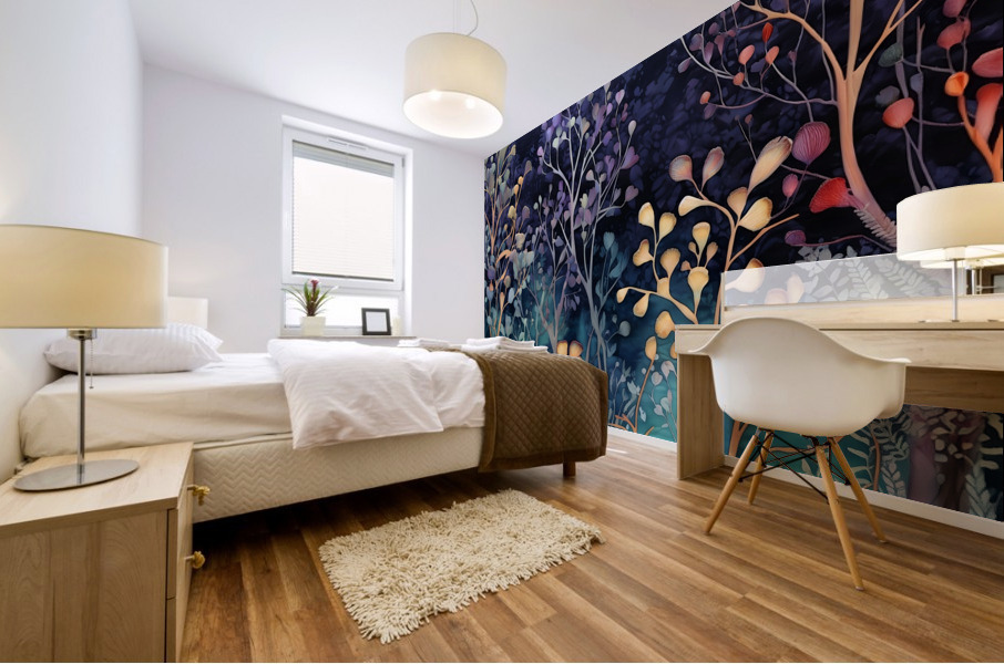 Herbal Abstract print1 Mural print