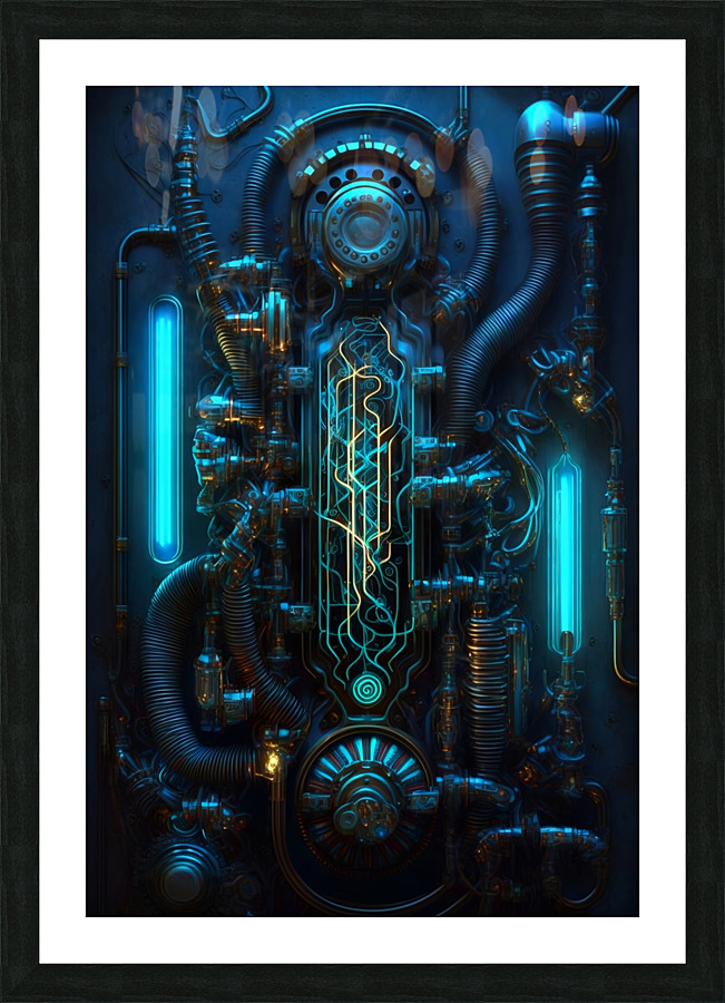 Steampunk Abstract Picture Frame print
