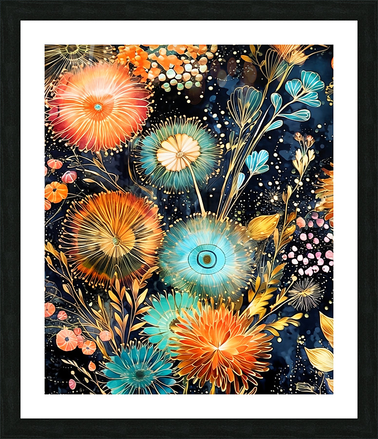 Herbal Abstract print Picture Frame print