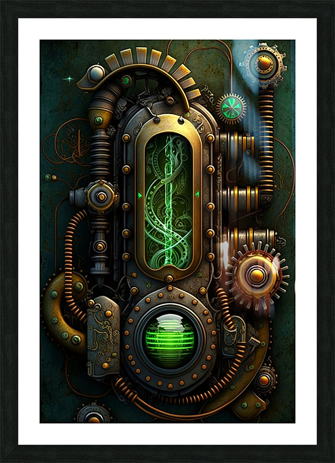Steampunk Abstract3 Picture Frame print