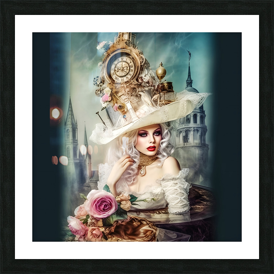 Baroque Lady1 Picture Frame print