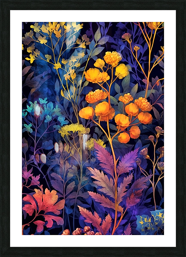 Herbal Abstract print Picture Frame print
