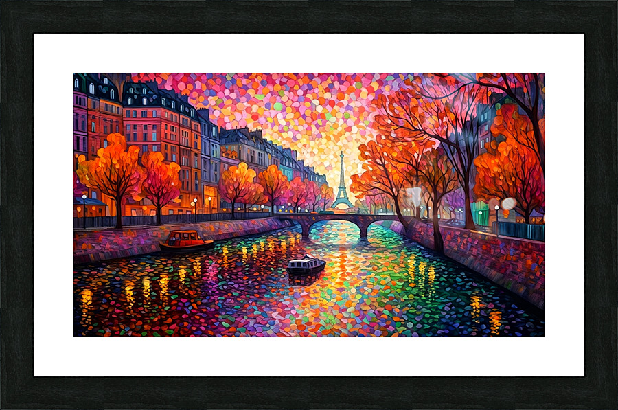 City on the river5 Picture Frame print