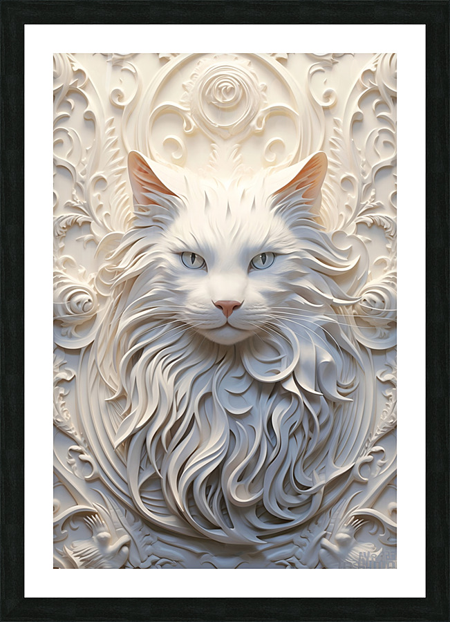 3D kitty 2 Picture Frame print