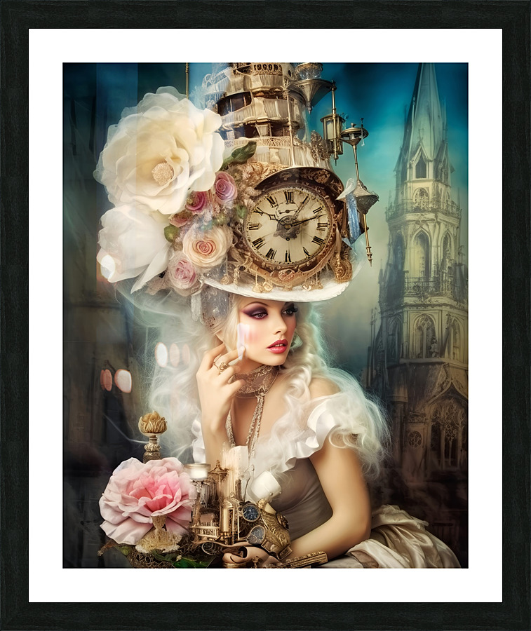 Baroque Lady 5 Picture Frame print
