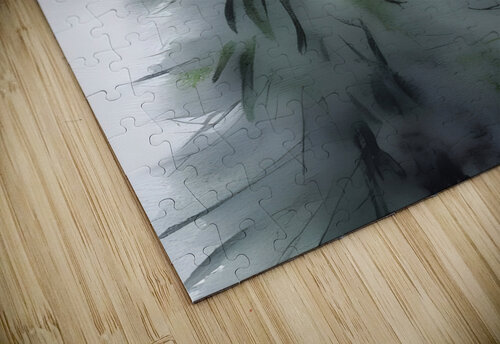 Pine tree and Winter storm ArtDreamStudio puzzle