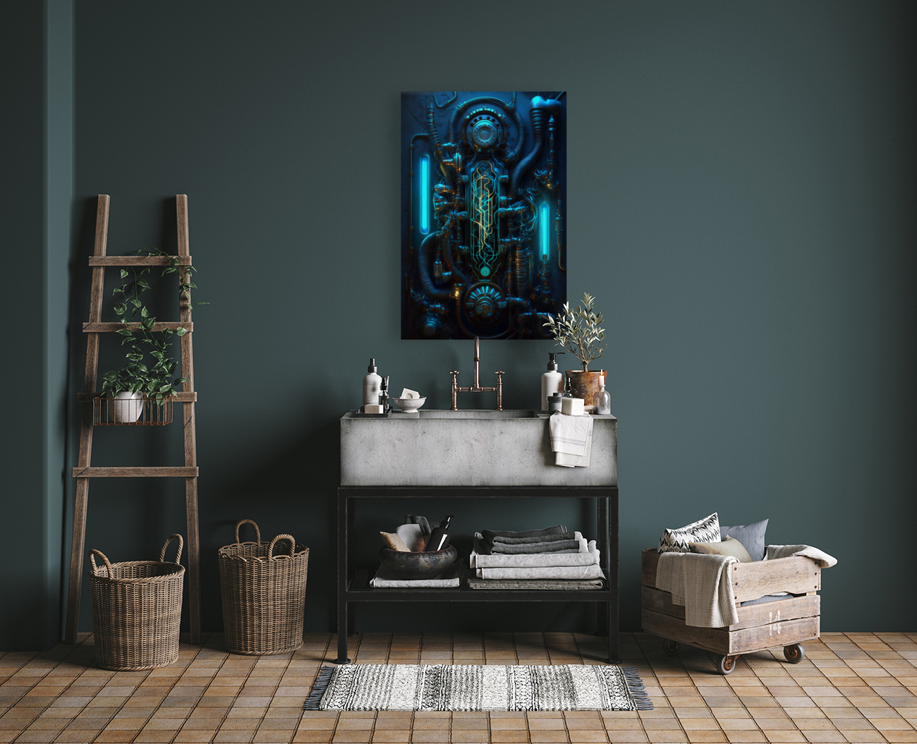 Steampunk Abstract Reproduction