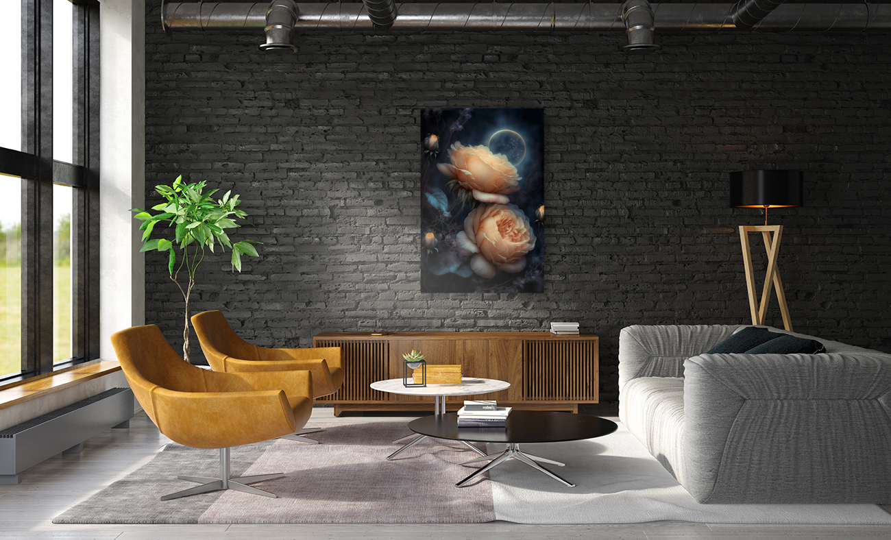 Glowing Rose Reproduction